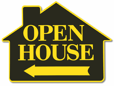 open house signs