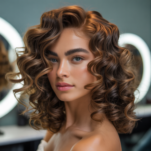 permed hair