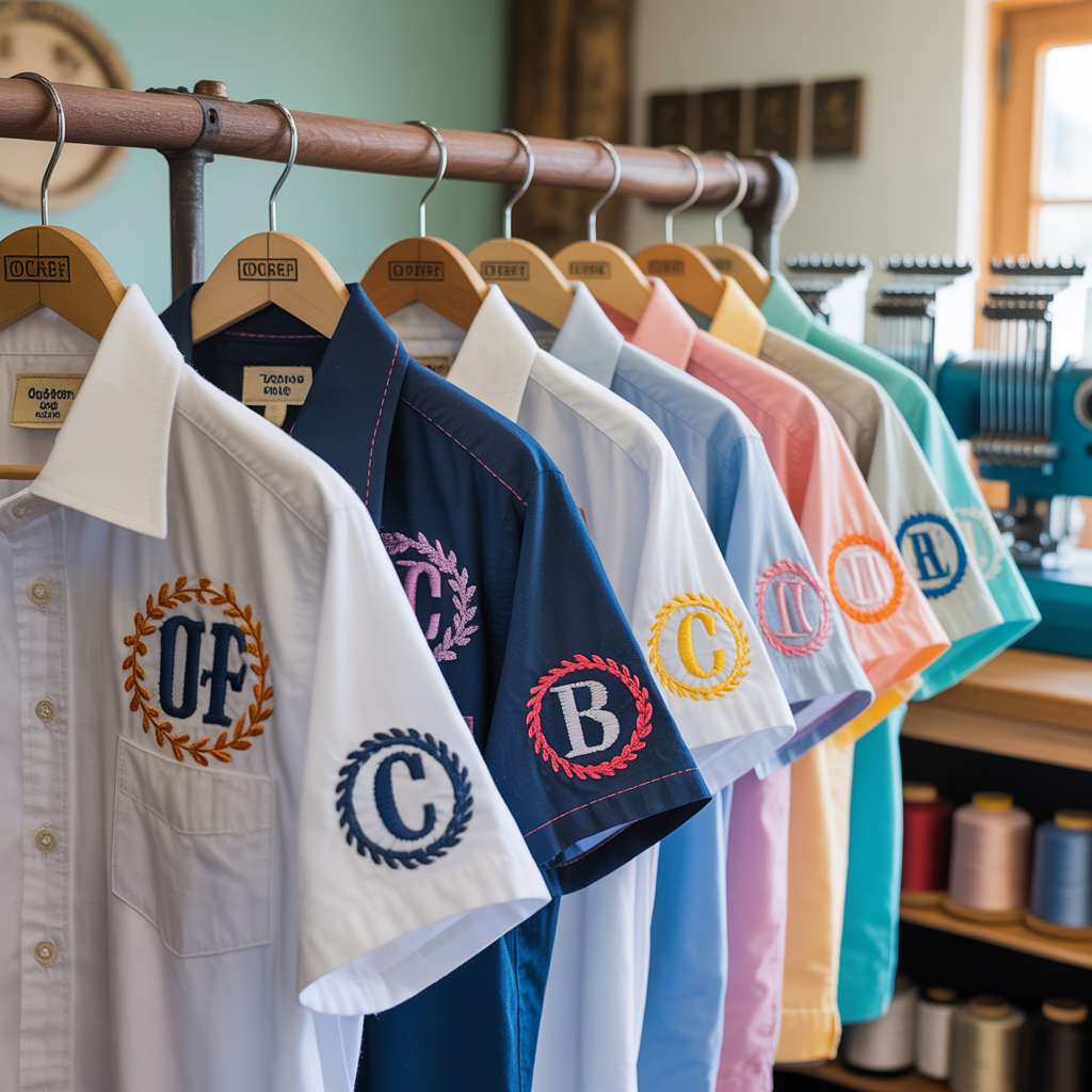 embroidered shirts Orange County