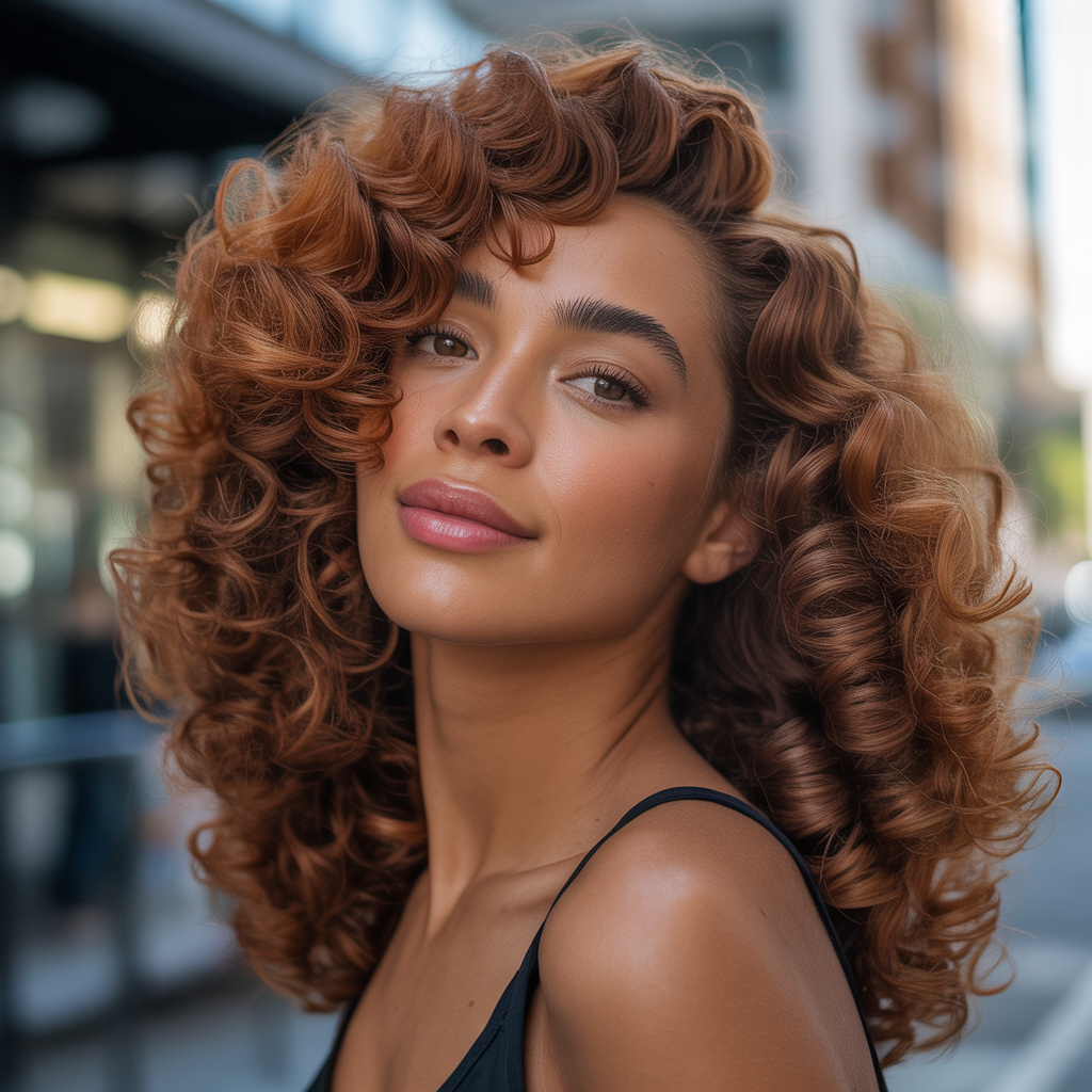 permed hair